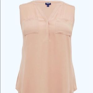 NWT HARPER - CAMEL GEORGETTE PULLOVER TANK